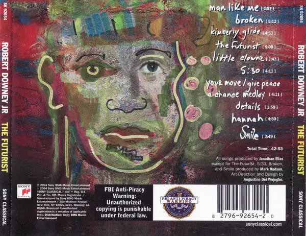 Robert Downey Jr. The Futurist Cd - Used 2