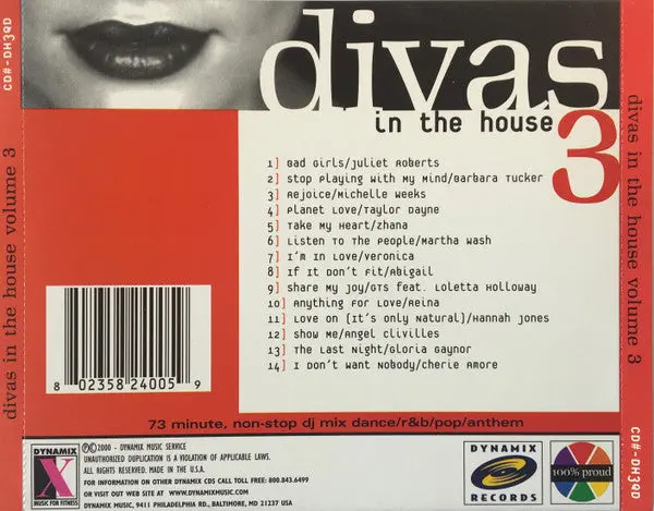 Divas In The House Vol. 3 (Various) Cd - Used 2