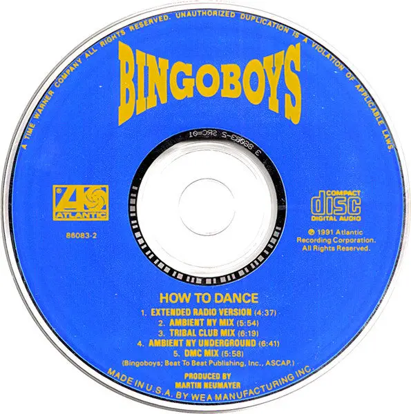 Bingoboys -Ft: Princessa - How To Dance (Us Maxi-Cd Single) Used 1