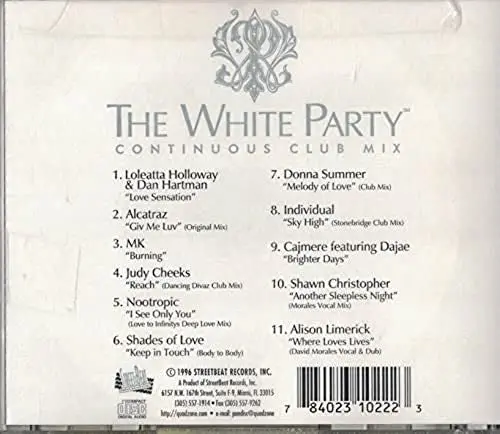 Dj David Knapp - The White Party 1996 (Various) Cd - Used 2
