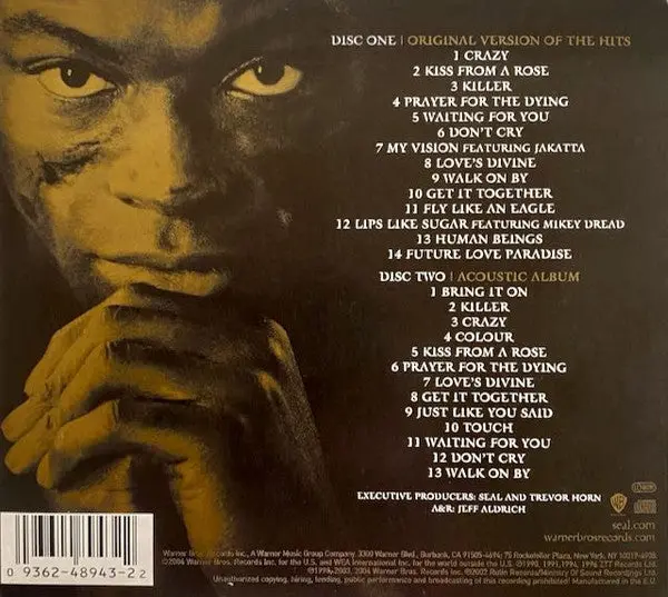 Seal - Best | 1991 - 2004 Cd + Bonus Acoustic Cd - Used 2