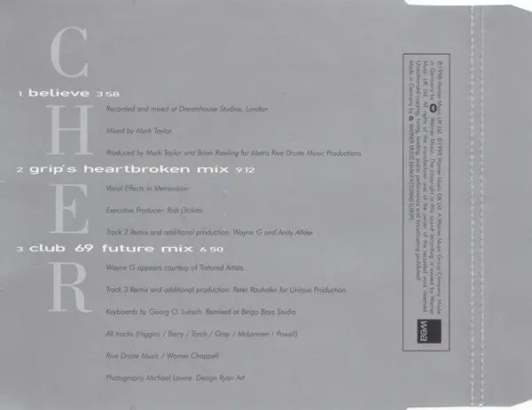 Cher - Believe (Import Cd Single)- Used 2
