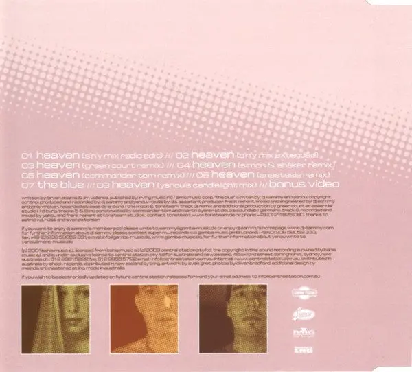 Dj Sammy - Heaven (Import Cd Single) Used 2