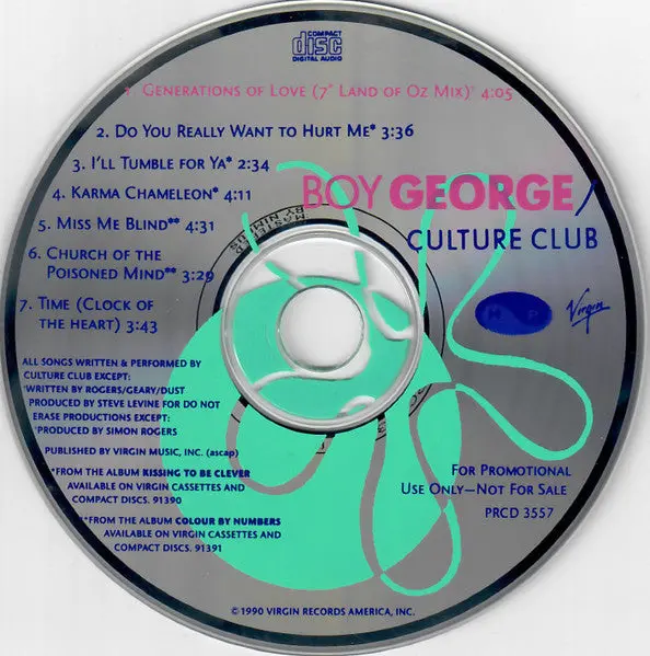 Boy George / Culture Club - Promo Only Ep - Used 1