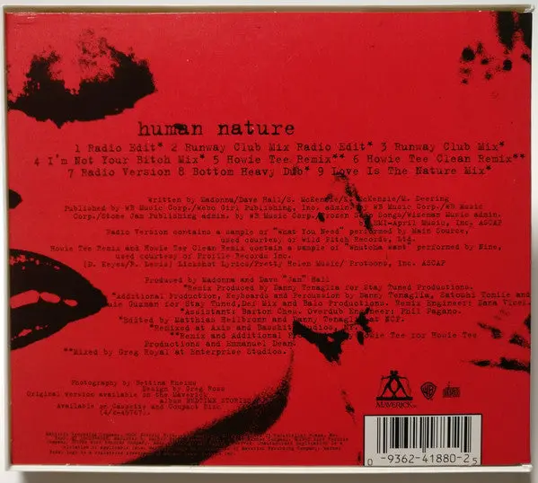 Madonna - Human Nature (Us Maxi Cd Single) Remixes - Used ` 2