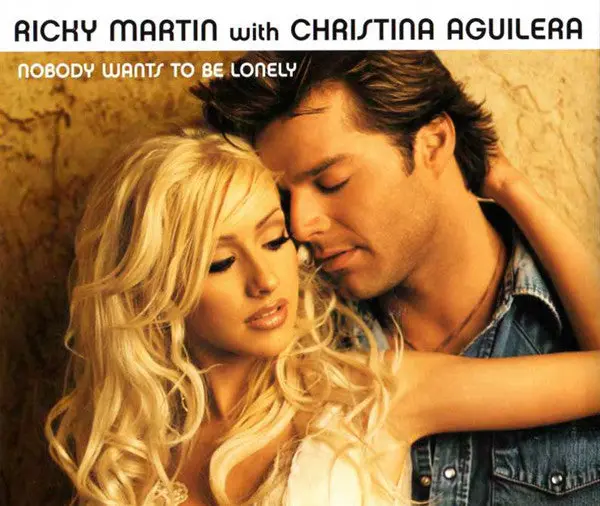 Ricky Martin With Christine Aguilera - Nobody Wants To Be Lonely (Us Cd Single) Used 1