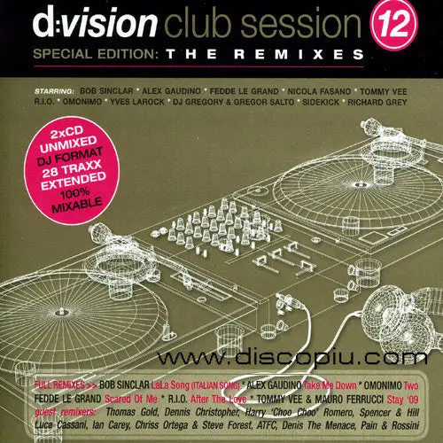 D:Vision Club Session Vol. 12 - Special Edition: The Remixes - Import 2Cd  - New 1