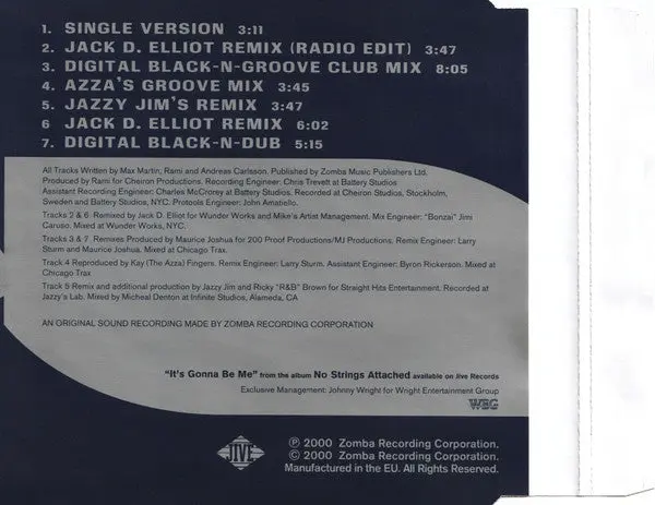 N'sync - It's Gonna Be Me (Remixes) Import Cd Single - Used 2
