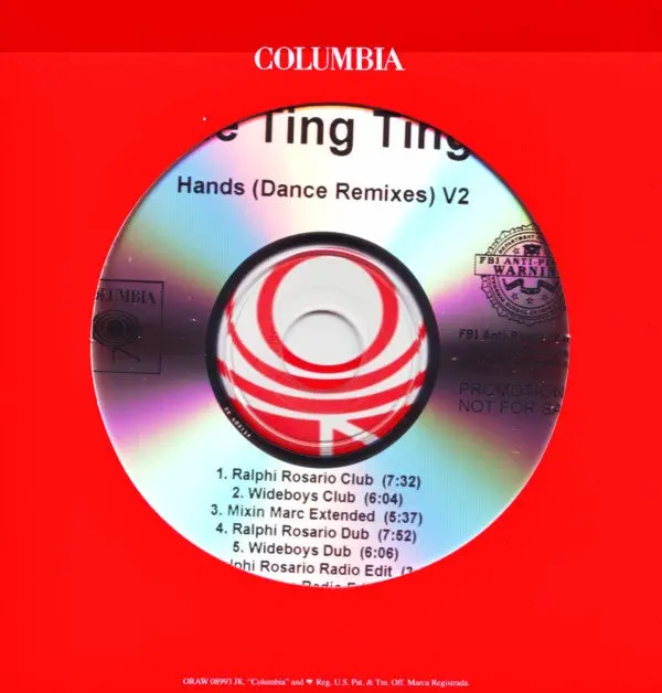The Ting Tings - Hands (Dance Remixes V2) Promo Cd Single - Used 1