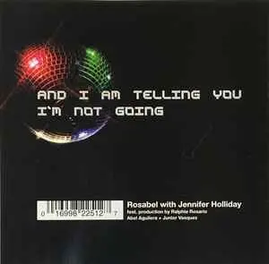 Rosabel Ft: Jennifer Holliday - And I'm Telling You  I'm Not Going (Us Maxi-Cd Single) Used 1