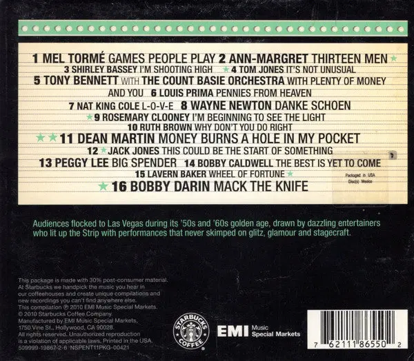 Class Acts Of The Vegas Strip (Various) Cd - Used 2