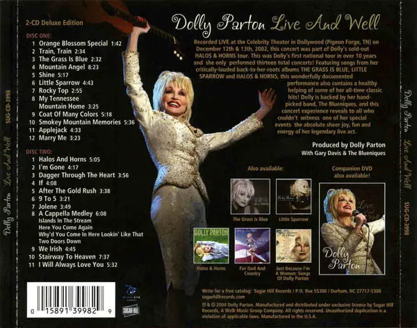 Dolly Parton - Live And Well (2Cd) Used 2