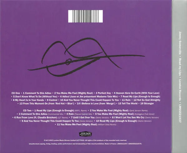 Jimmy Somerville - Ready My Lips - Double Cd Expanded Remastered (Import) - New 2