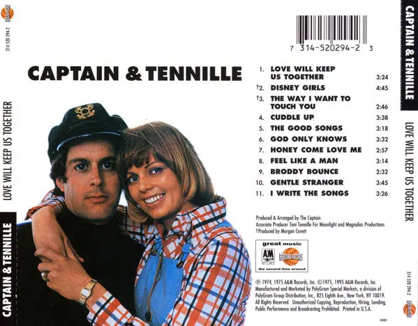 Captain & Tennille - Love Will Keep Us Together Cd - Used 2