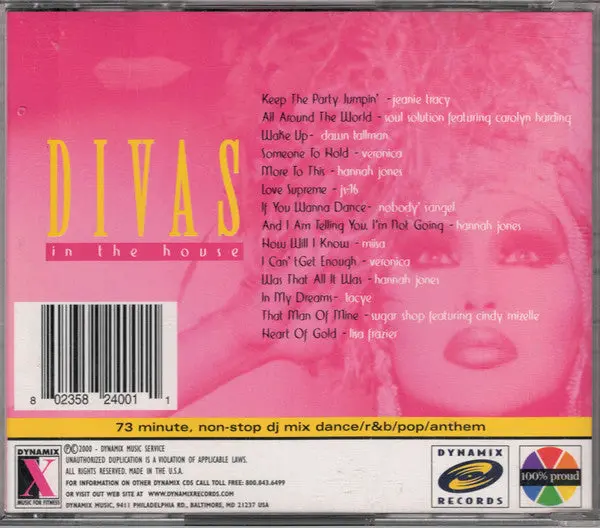 Divas In The House (Various: Hannah Jones, Veronica, Jeanie Tracy ++) Cd - Used 2