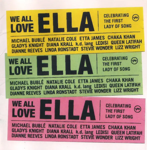 We All Love Ella (Tribute Album: Buble, Natalie Cole, Chaka Khan++) Cd -New 1