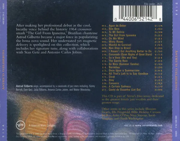 Astrud Gilberto The Diva Series Cd - Used 2