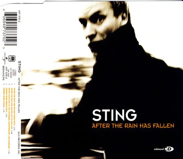 Sting ‎– After The Rain Has Fallen - Used Cd Single 1