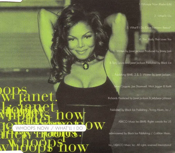 Janet Jackson - Whoops Now / What'll I Do  (Import Cd Single) Used 1