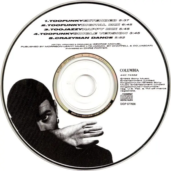 George Michael - Too Funky - Us Maxi Cd Single - Used 2