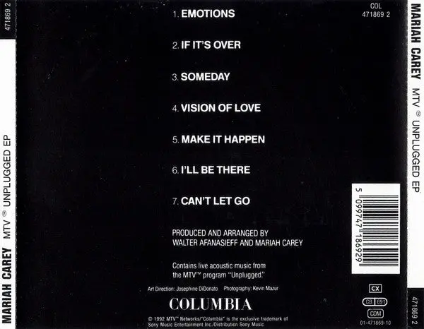 Mariah Carey - Mtv Unplugged Cd - Used 2