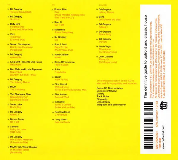 Dj Gregory - In The House 3Cd Set - Used 2