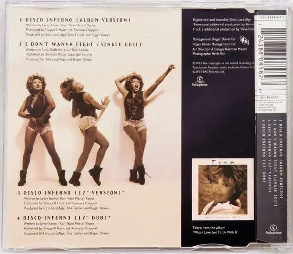 Tina Turner - Disco Inferno (Import Cd Single) Used 2