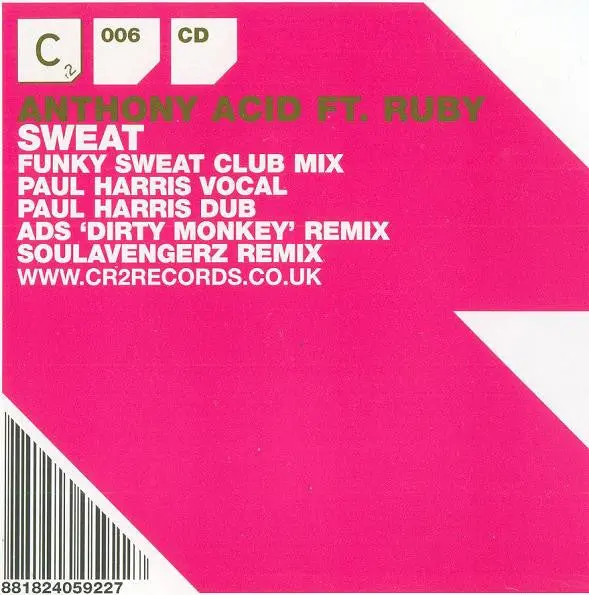 Anthony Acid Ft: Ruby - Sweat Cd Single - Used 1