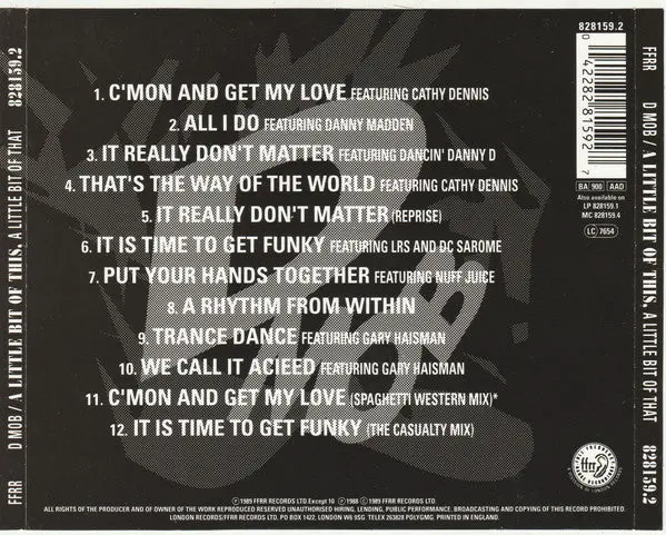 D Mob = A Little Bit Of This, A Little Bit Of That Cd - Used 2
