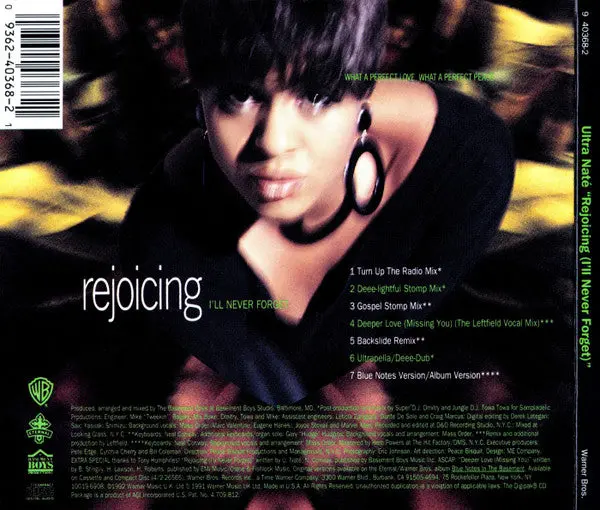 Ultra Nate - Rejoicing (Us Maxi Cd Single) Used 2