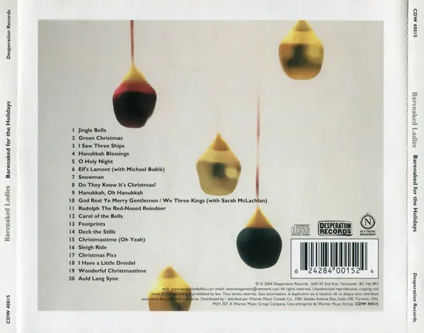 Barenaked Ladies- Barenaked For The Holidays Cd - Used 2