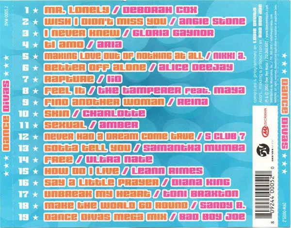 Dance Divas Vol. 1 Mixed By Louie Devito - Used Cd 2
