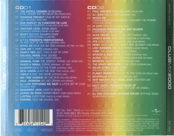 Club Mix 2000 (Import 2Cd) Used 2