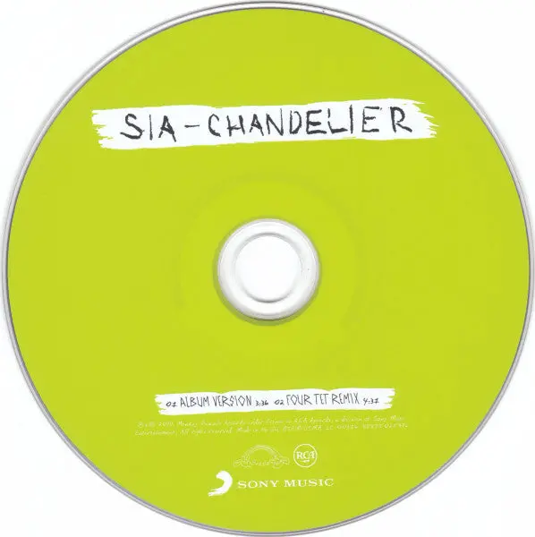 Sia -- Chandelier (Import Cd Single) Used 2