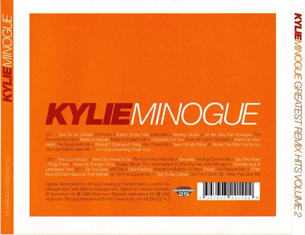 Kylie Minogue -Greatest Remix Hits Vol.2 (2Cd) (Import) Used 2