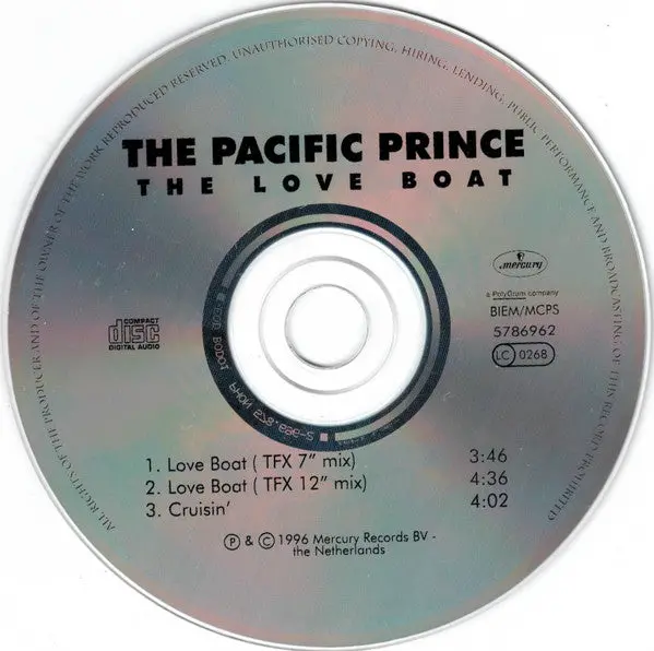 The Pacific Prince - The Love Boat '96 Mixes (Import Cd Single) Used 2