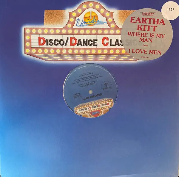 Eartha Kitt - Where Is My Man / I Love Men  (Promo 12" Single) Lp Vinyl - Used 1