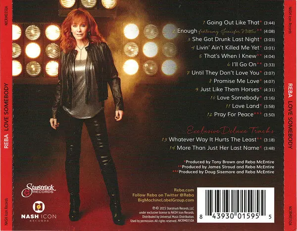 Reba Mcentire - Love Somebody (Deluxe Edition)+2 Cd - Used 2