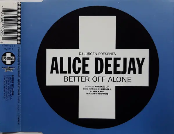 Alice Deejay - Better Off Alone (Import Cd Single) Used 1