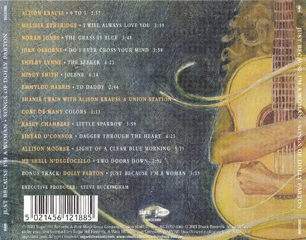 Just Because I'm A Woman-Songs Of Dolly Parton - Tribute Cd (Various) Used 2