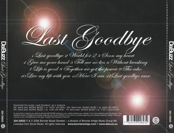 Da Buzz - Last Goodbye (Cd) 2006 2