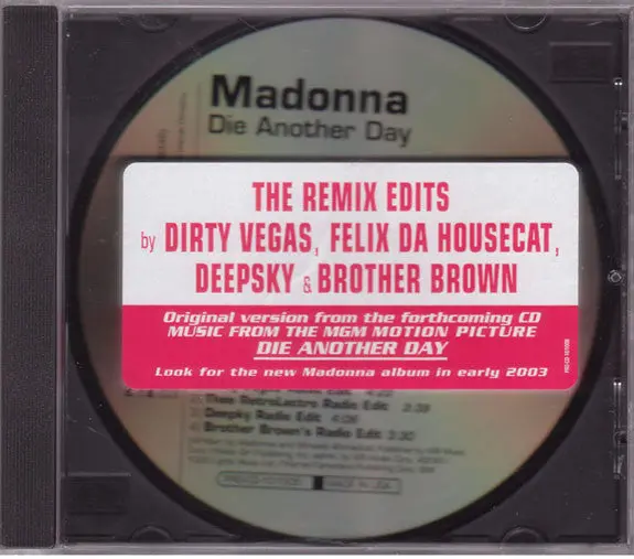 Madonna - Die Another Day (Promo Cd Remix Single) 1