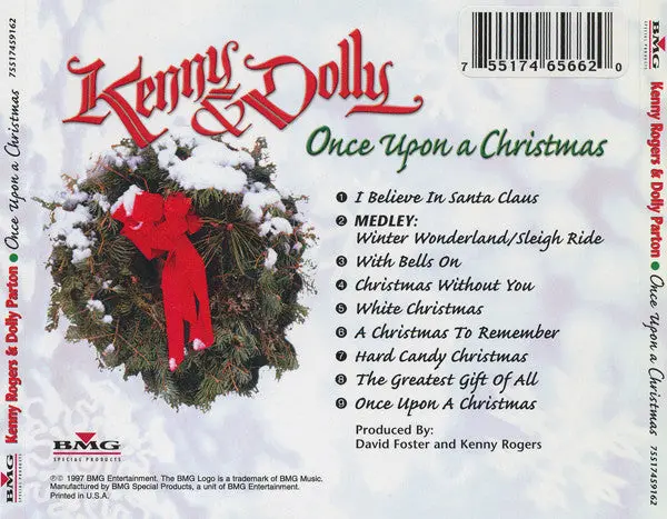 Dolly Parton & Kenny Rodgers - Once Upon A Christmas Cd - Used 2