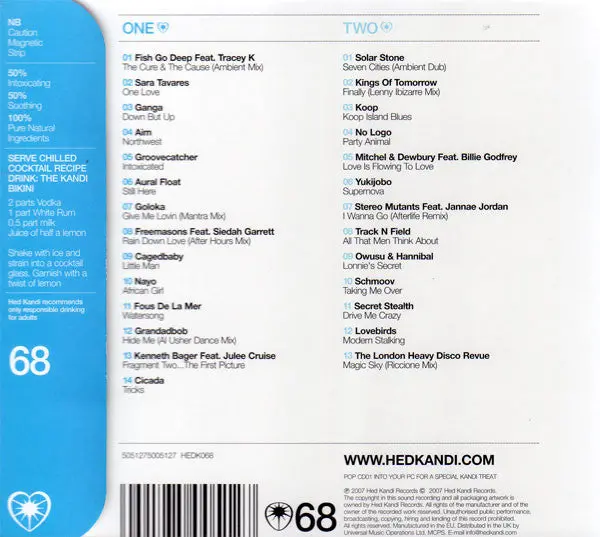 Serve Chilled - Hed Kandi 2Xcd - Used 2