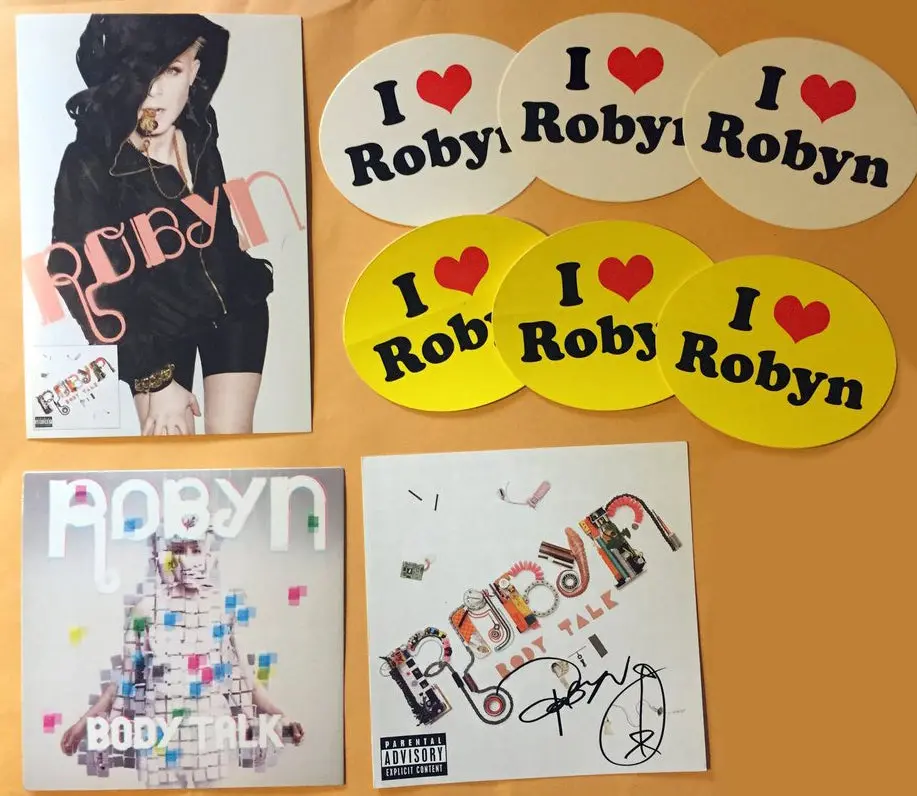 Robyn - Lot Of Promos And Signed Cd Cover 1
