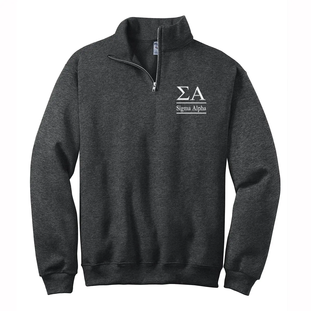 Sigma Alpha Quarter Zip Pullover Sweatshirt 1