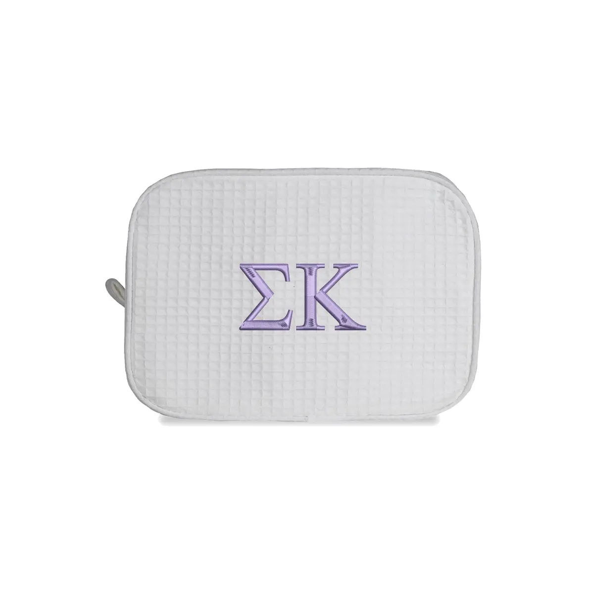 Sigma Kappa Waffle Weave Cosmetic Bag 1
