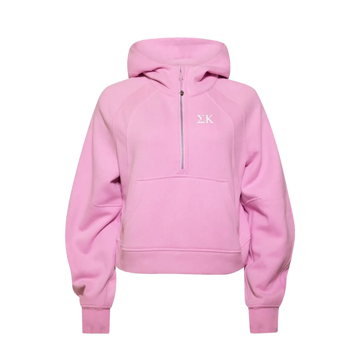 Sigma Kappa Lululemon Scuba Oversized Half-Zip Hoodie - Pink Frosting 1