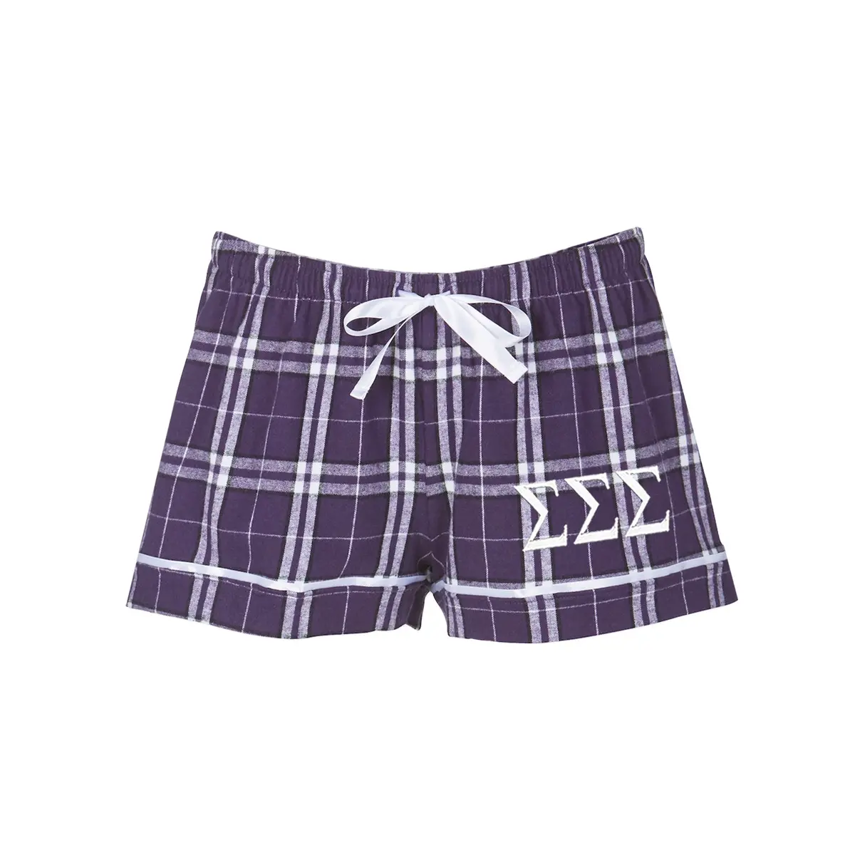 Sigma Sigma Sigma Flannel Boxer Shorts 1