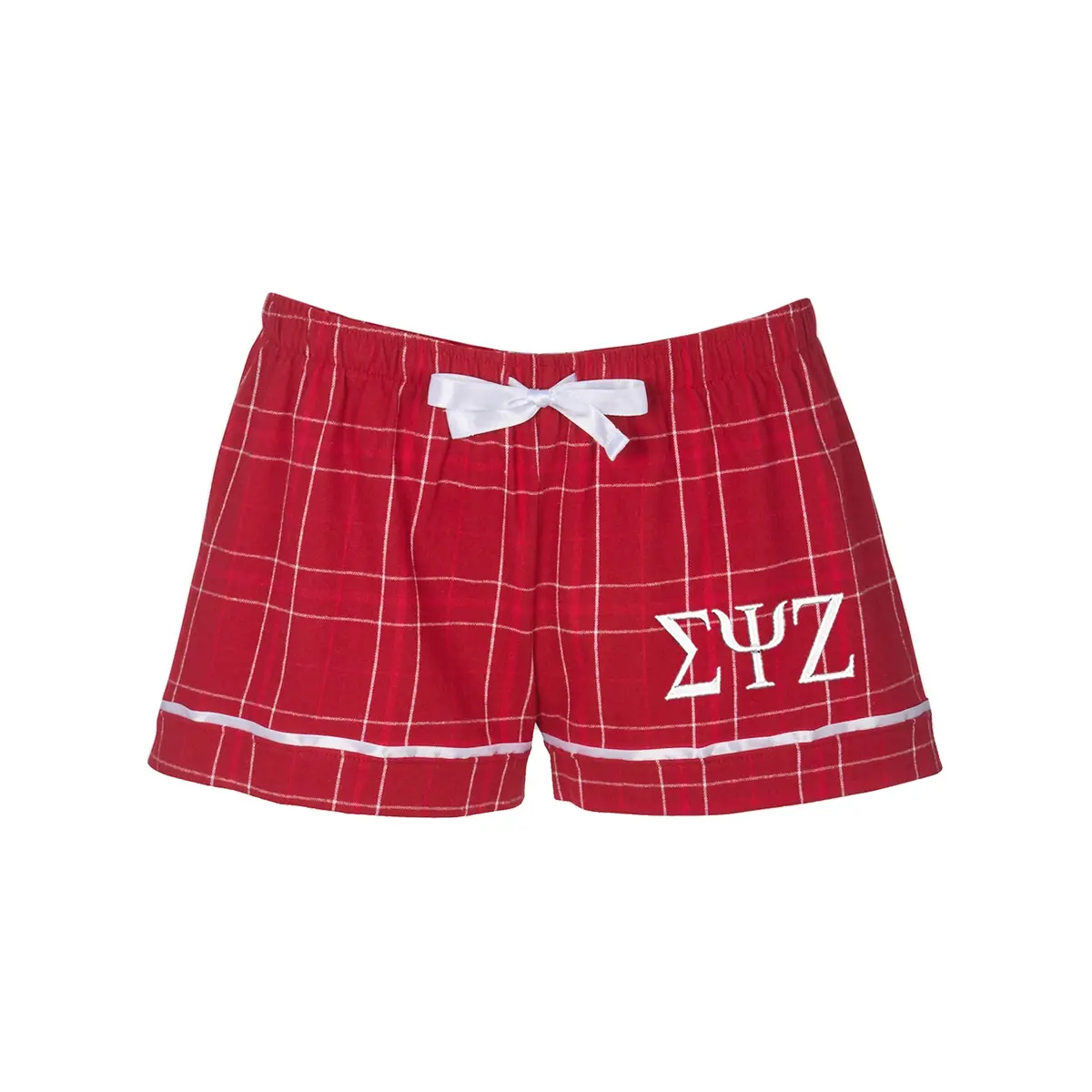 Sigma Psi Zeta Flannel Boxer Shorts 1